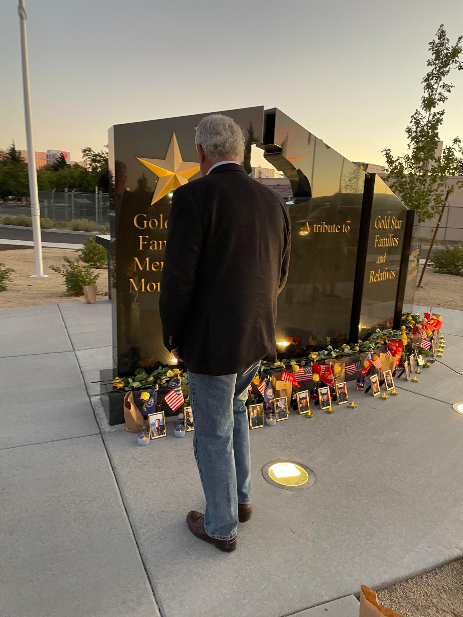 Dr. Fred Simon at Gold Star Families Memorial